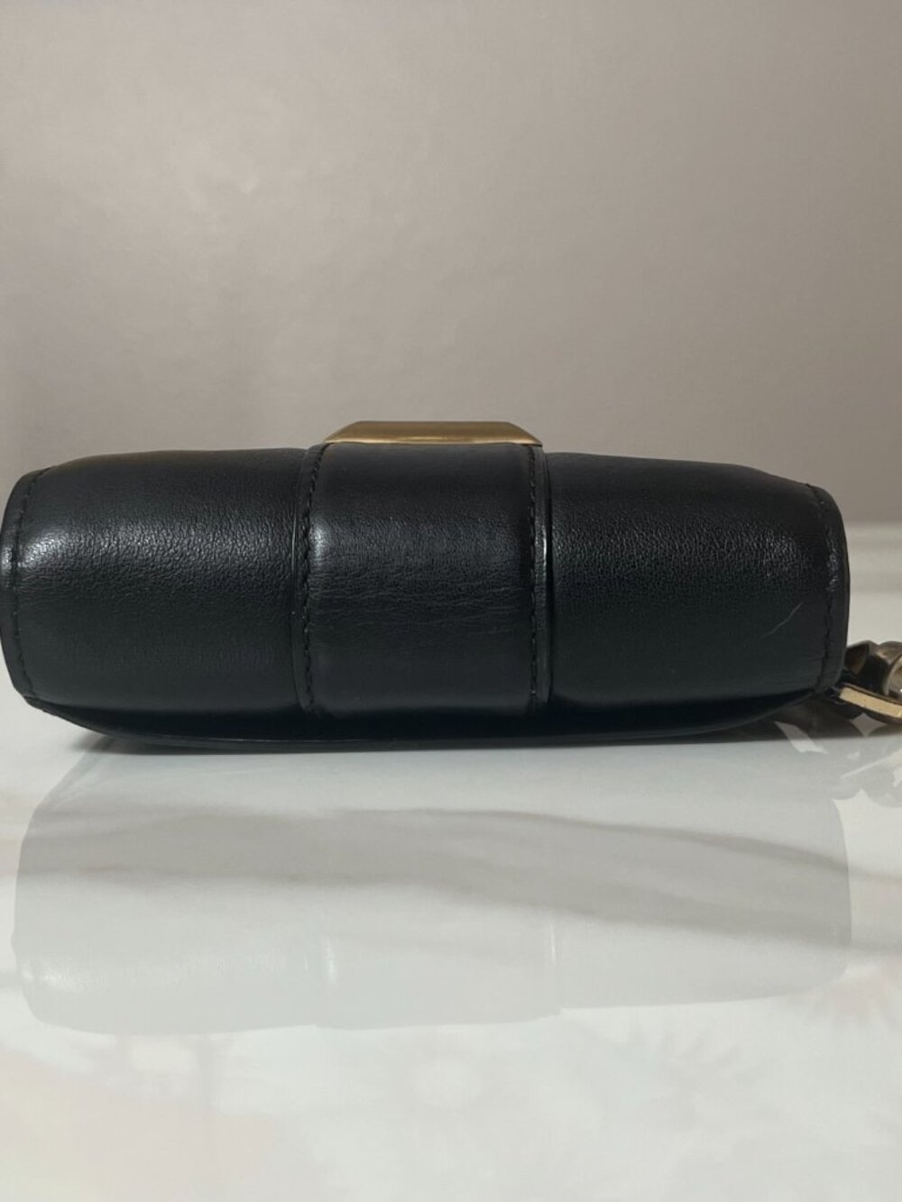 Michael Kors Whitney Small Black Leather Chain Wallet - Picture 6 of 10